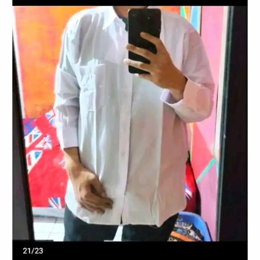 GRATIS ongkir Jual kemeja polos pria katun