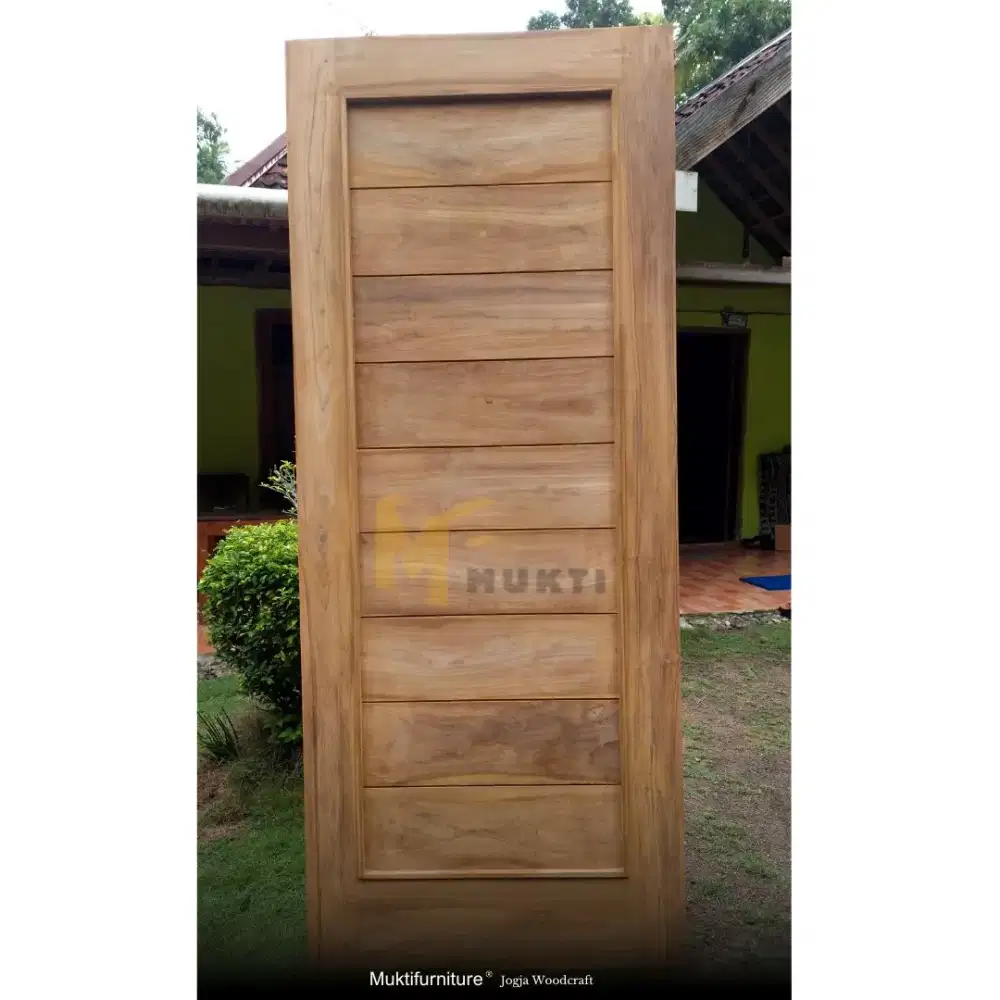 Pintu Minimalis Kayu Jati 200x80 Ready Stock