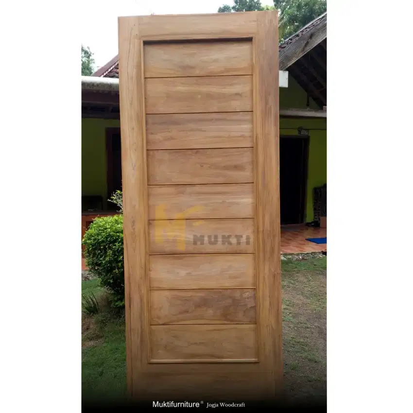 Pintu Minimalis Kayu Jati 200x80 Ready Stock