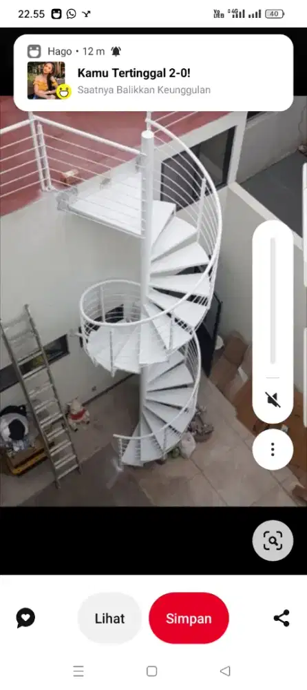 TANGGA PUTAR DANRELING BALKON RUMAH MINIMALIS DLL