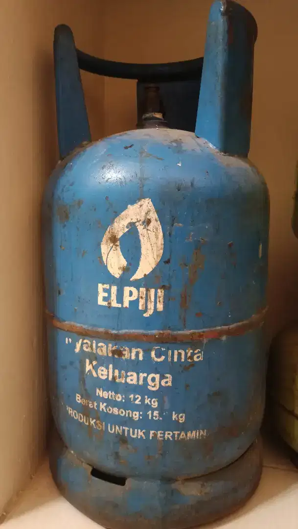 HARGA PAS Tabung Gas LPG 12kg biru - elpiji kosongan kosong saja 12 kg