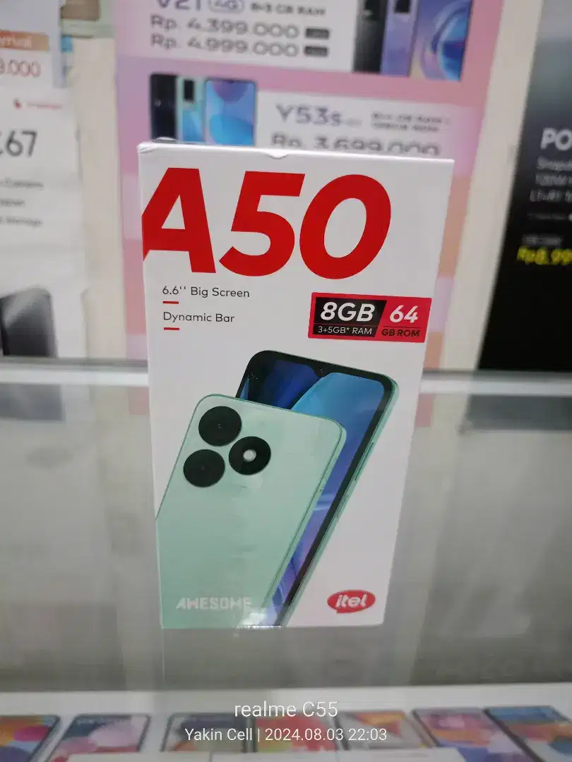 Itel A50 3+5/64 GB Dual Camera Garansi Resmi