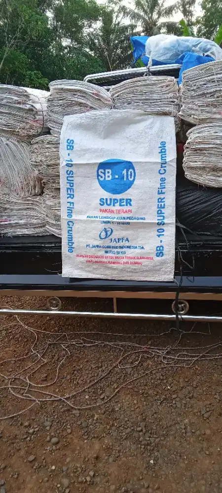 Karung ukuran 50 kg bekas bersih