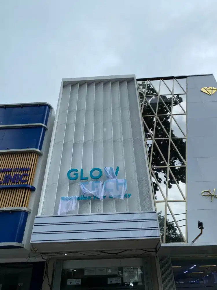 Panel ACP Fasad. ACP Facade. Curtain Wall Kaca. Outdoor Signage