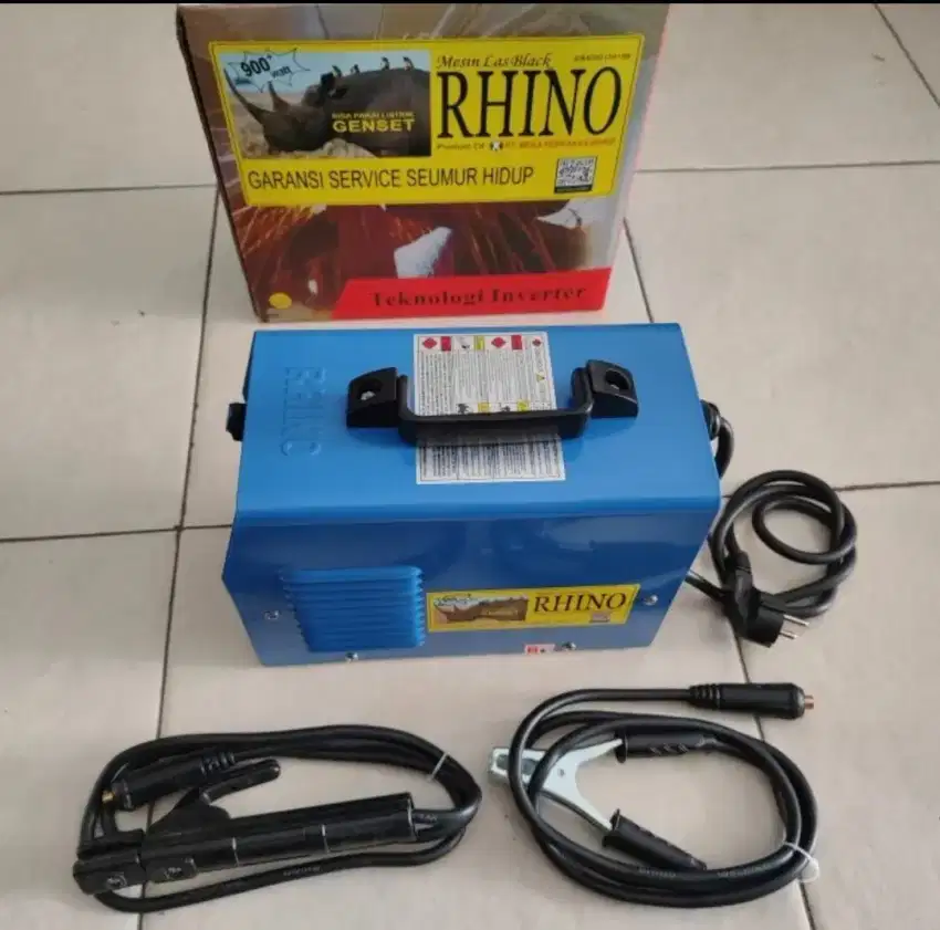 Mesin las rhino 900watt 120a biru fre ongkir