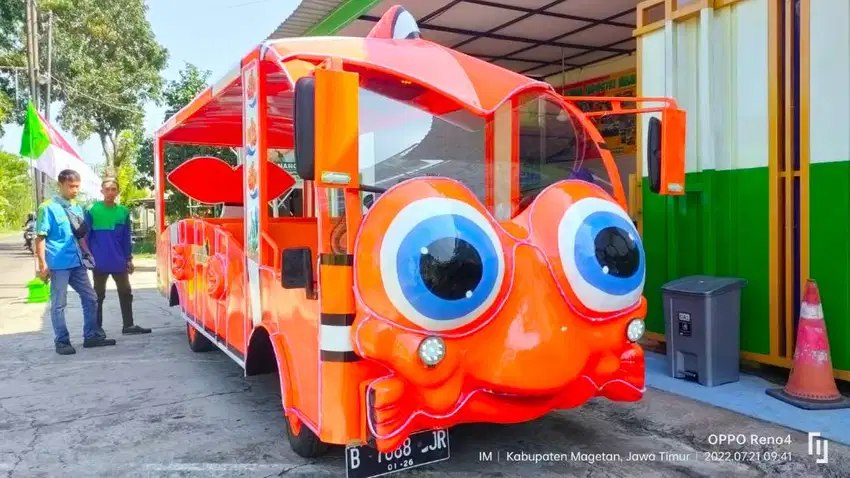 mobil odong odong model karakter kartun kereta wisata sepur mini