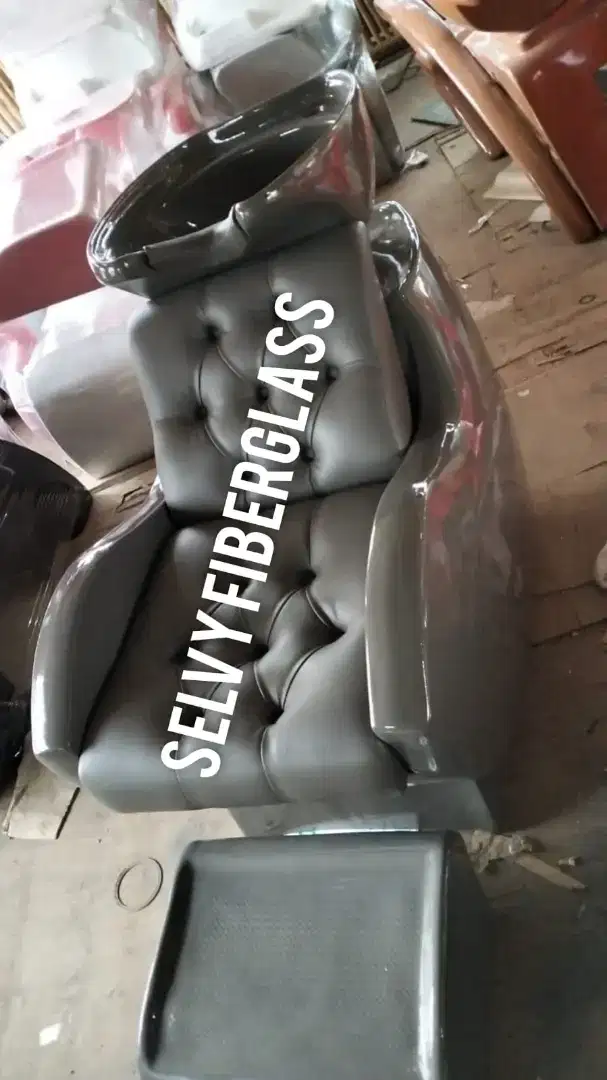 Kursi keramas salon kecantikan fiberglass, murah, berkualitas