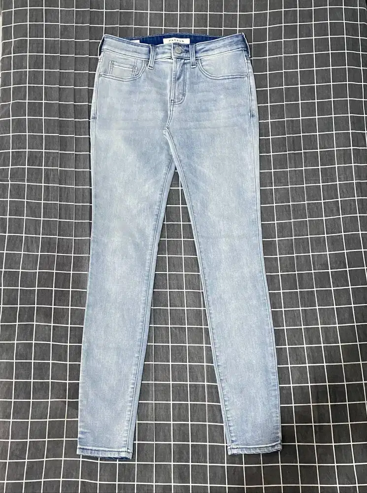 Celana Pacsun Denim Skinny Jeans Light Blue Indigo