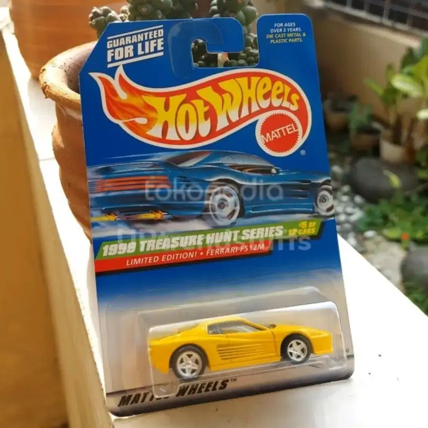 Hot Wheels FERRARI F512M Yellow Treasure Hunt + Protec