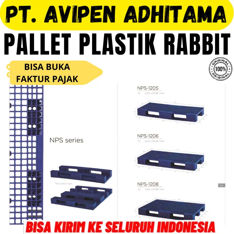 Pallet Plastik Rabbit Baru Ukuran NPF 1111 Jambi