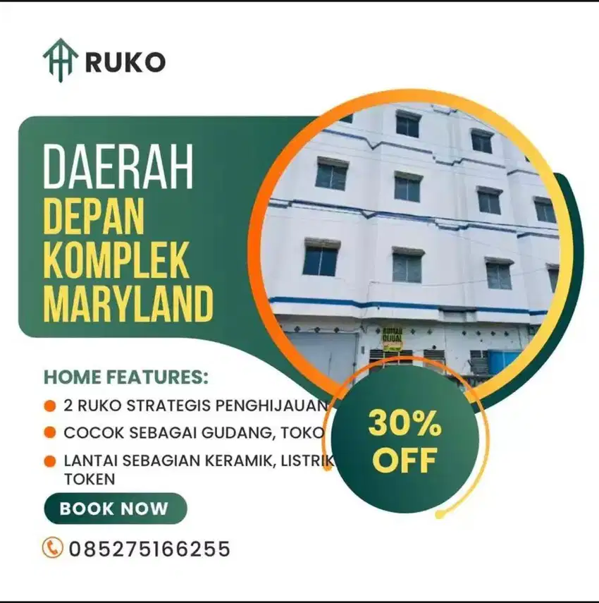 DIJUAL MURAH RUKO 41/2 lantai daerah LUBUK PAKAM