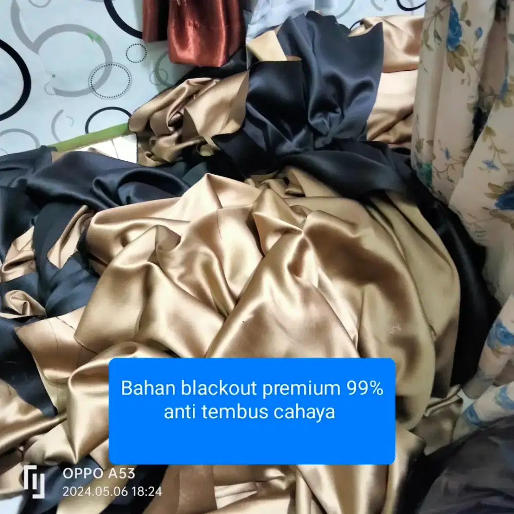 Gorden minimalis bahan blackout model custom