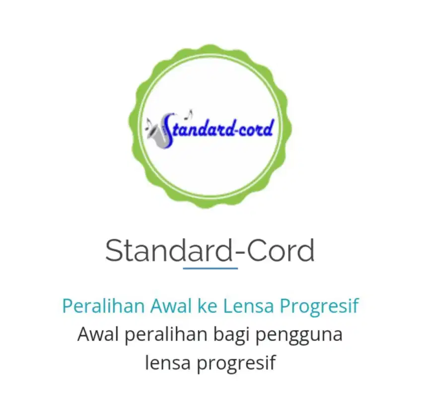 LENSA KACAMATA PROGRESIF STANDAR CORD ANTI REFLEKSI DOMAS