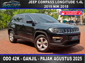 Pajak=Agu-25 Tdp=23k Odo=42k Jeep Compass 1.4 Longitude 2019 nik 2018