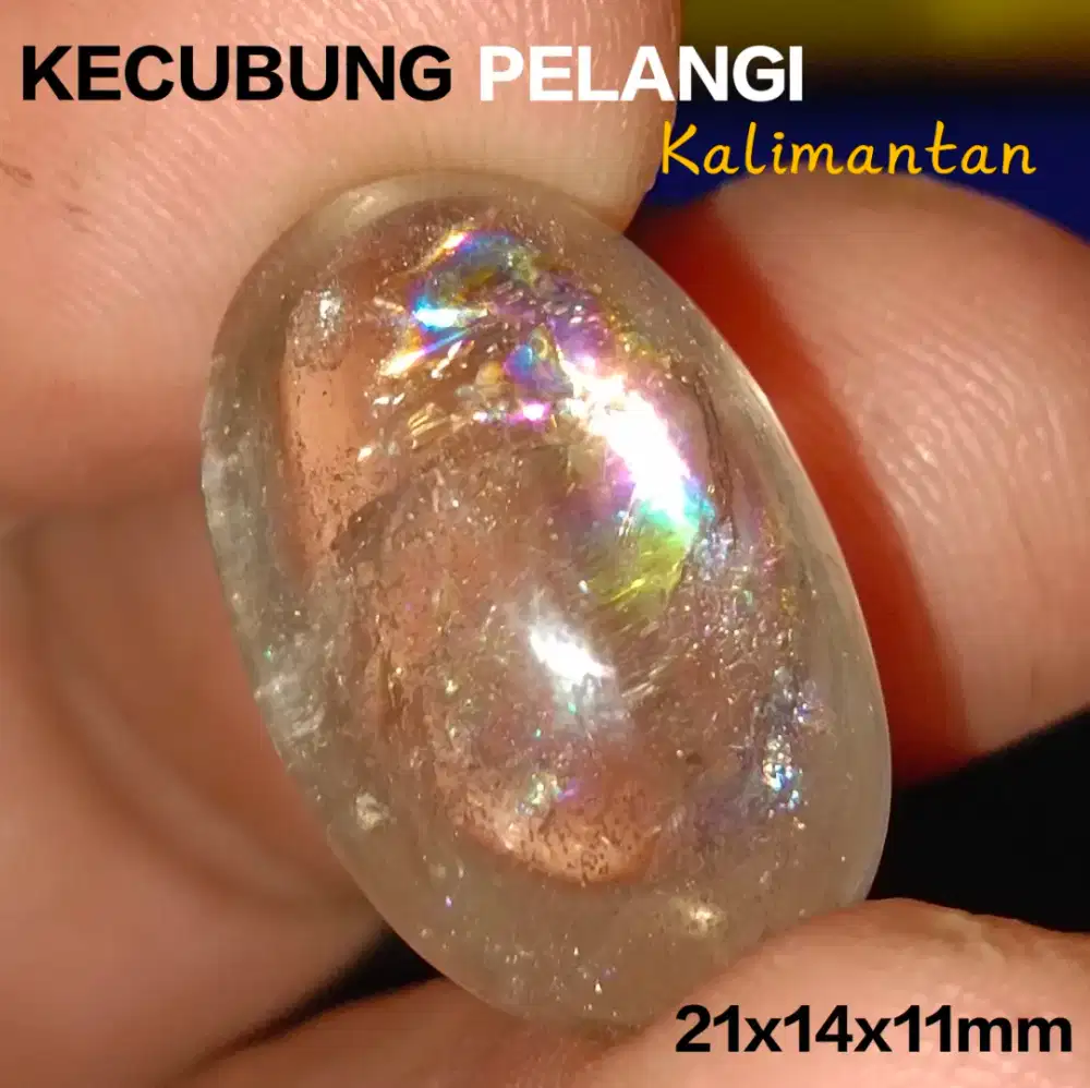 KECUBUNG TEH PELANGI KALIMANTAN (Natural smoky Quartz)