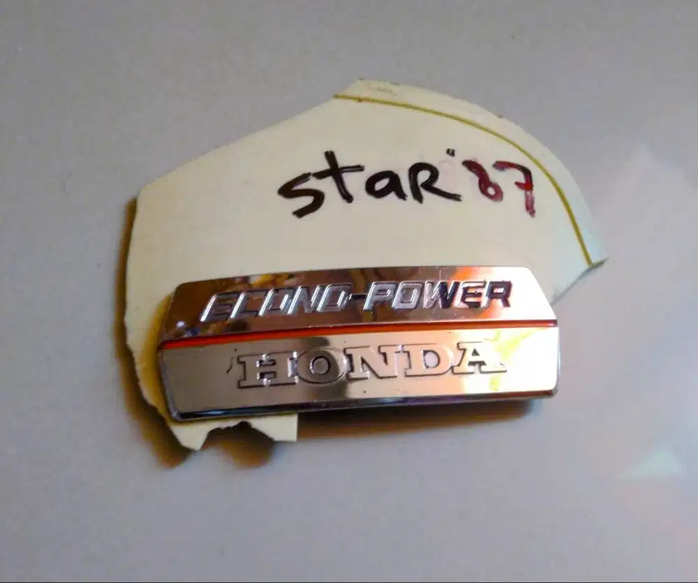 Emblem dek samping Honda STAR '87
