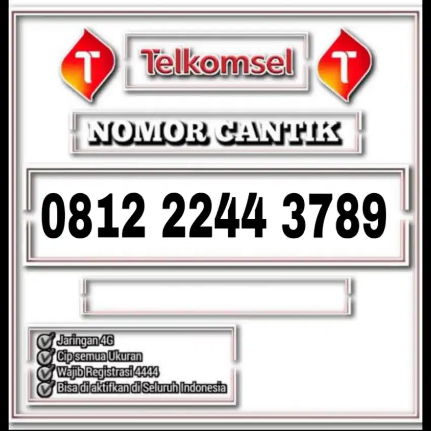 Nomor cantik rapih simpati telkomsel 1600