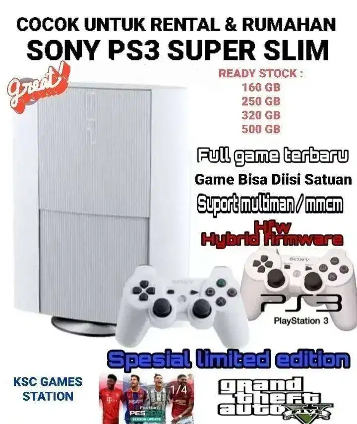 Happy My Life | Ps3 Super Slim Limited Edition 500 GB 2 STIK SIAP MAIN