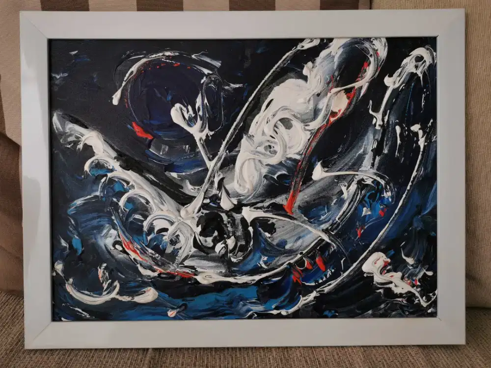 Lukisan Aam Rachmansyah kapal jukung