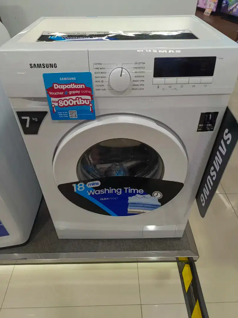 Kredit mesin cuci samsung 7kg frontloading free 2x agsrn bunga ringan