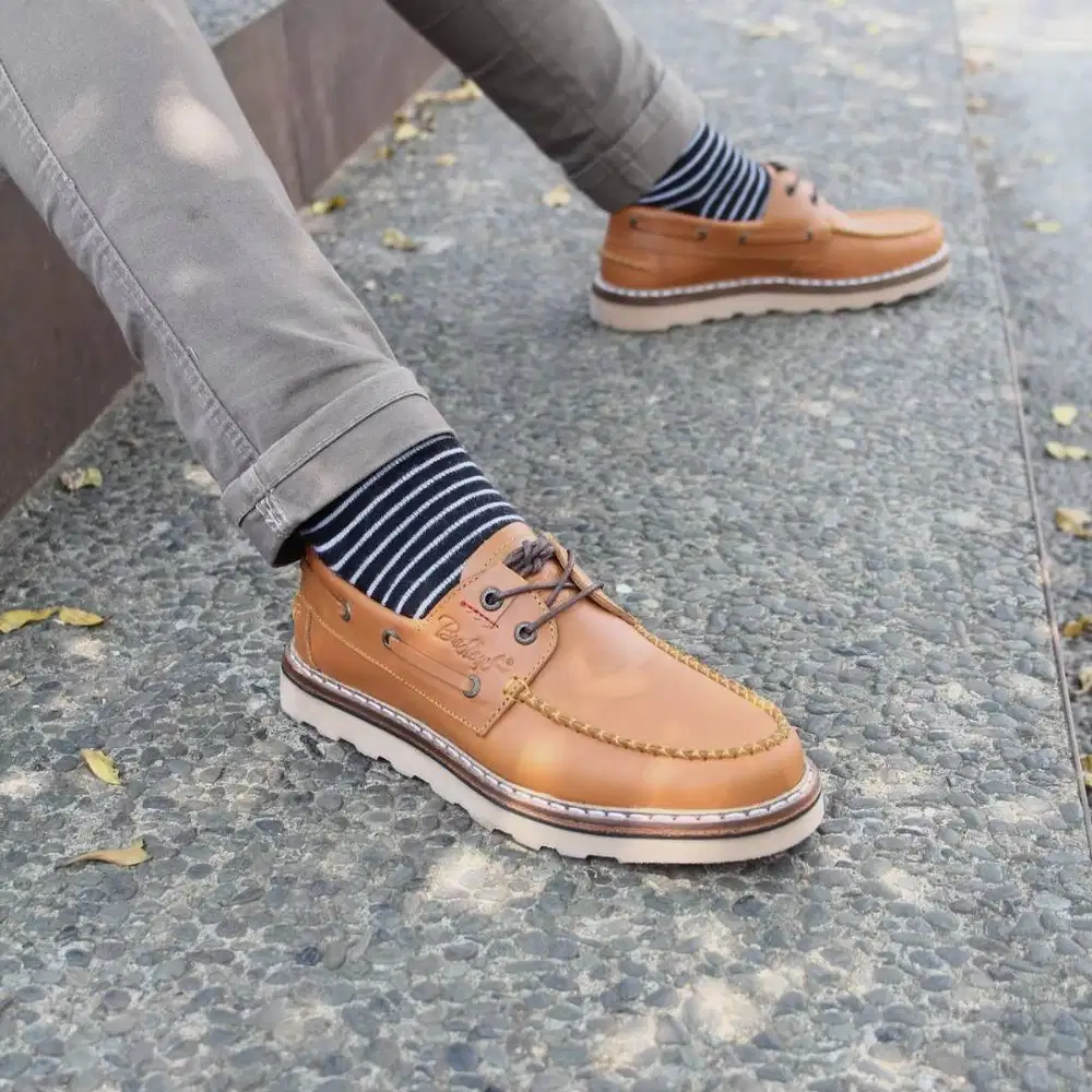 Sepatu Kulit Pria Zapato Tan Sepatu Kasual Sepatu Kerja