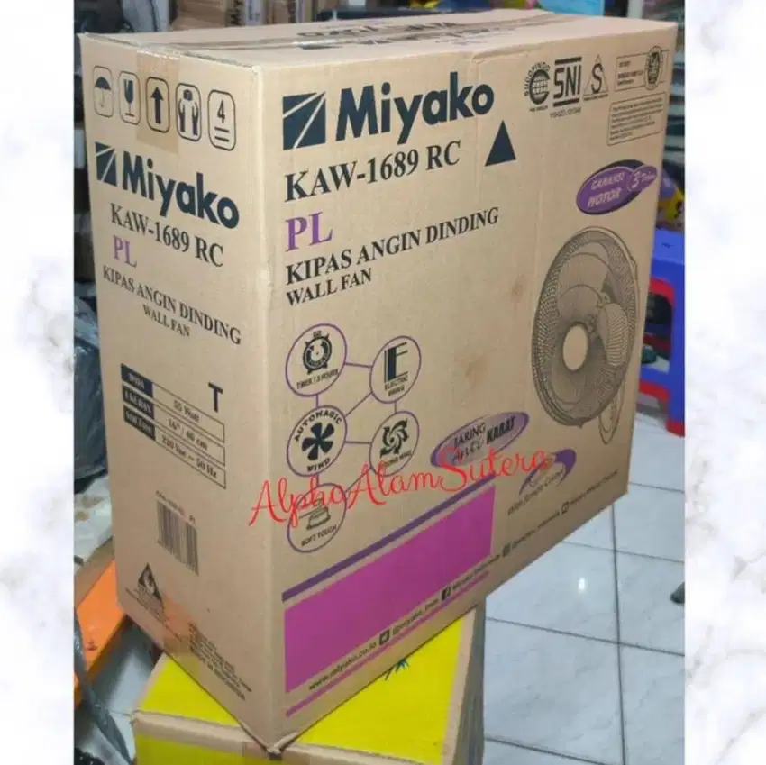 Kardus / dus kipas angin miyako remote KAW-1689 RC