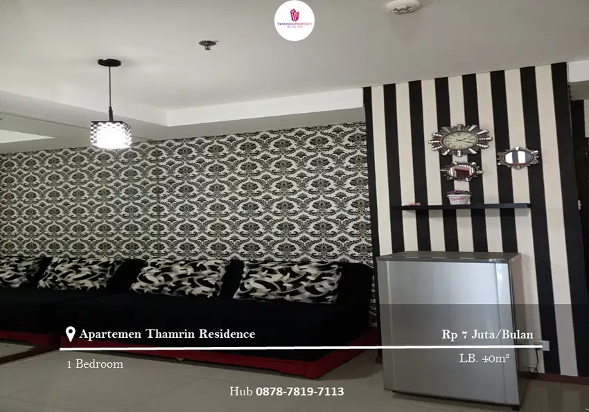 Disewakan Apartement Thamrin Residence Type I Full Furnished Low Floor