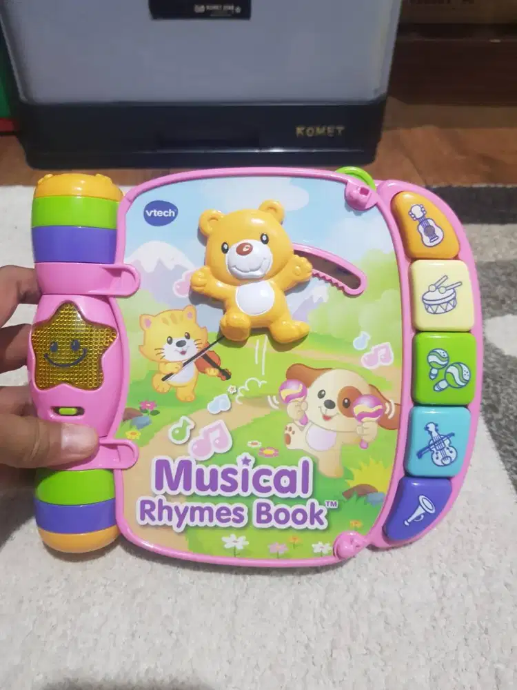 Mainan Edukasi Anak Vtech Musical Rhymes Book Pink Buku Elektronik Mus