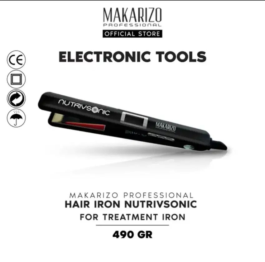 Catokan Hair Iron Nutrivsonic Makarizo Professional