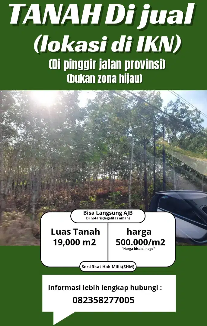 TANAH DIJUAL di IBUKOTA BARU ( IKN ) Design Forest City