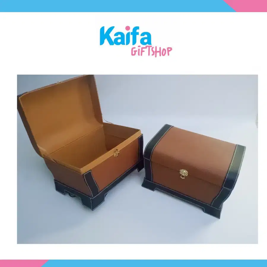 Giftbox Eksklusif Model Peti Warna Coklat