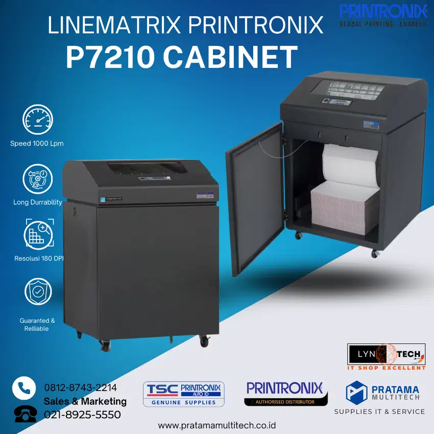 Linematrix Printronix P7210 Cabinet 1000 Lpm