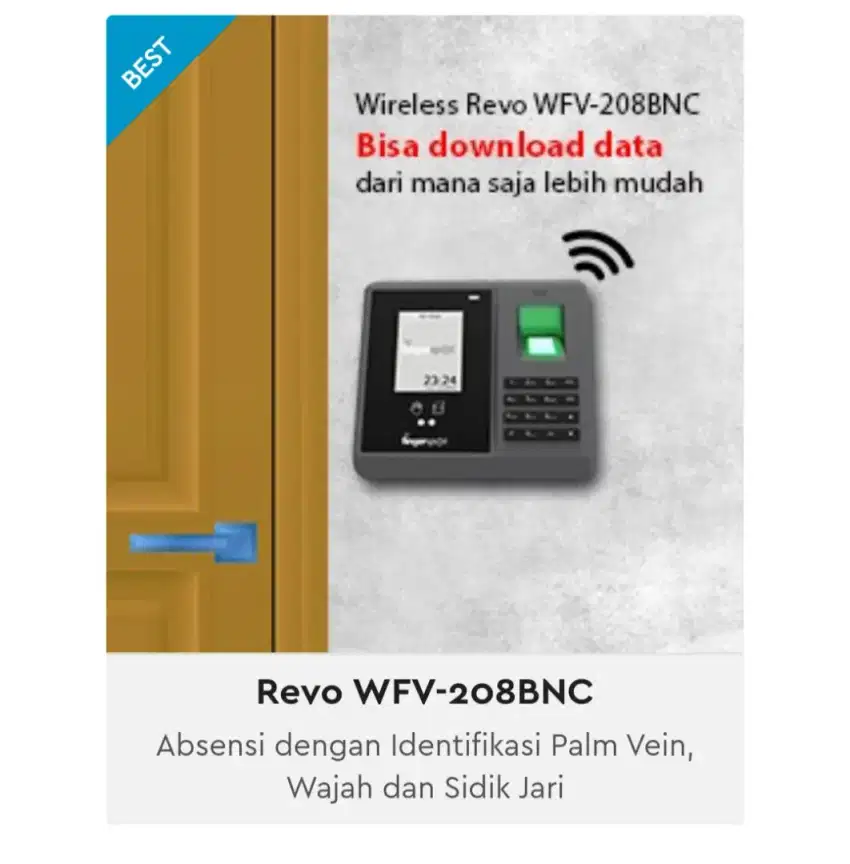 Mesin Absen Absensi Fingerprint Fingerspot Revo W 208BNC