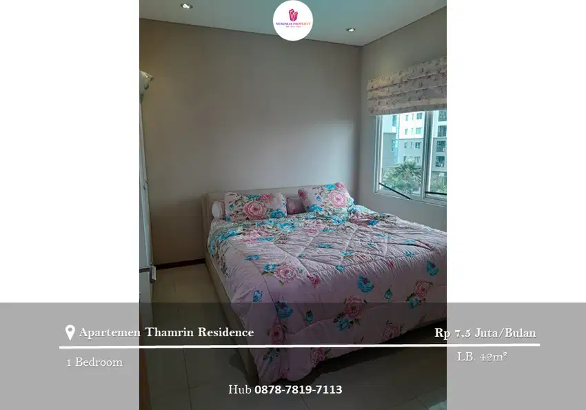 Disewakan Apartement Thamrin Residence 1BR Furnished Tower A