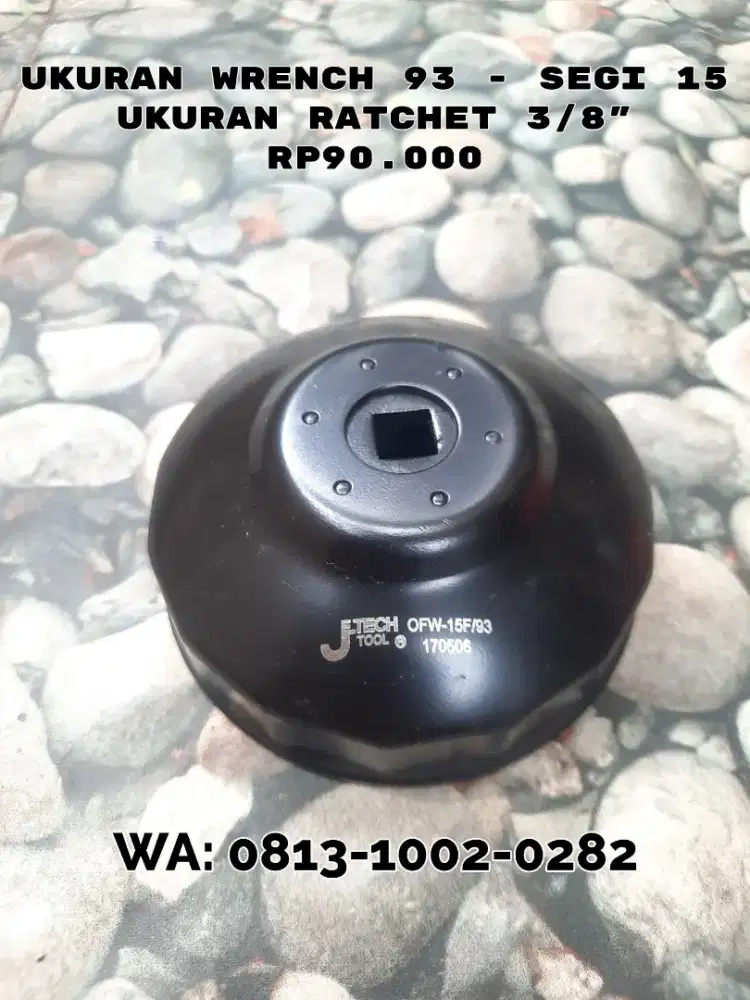 Je-Tech Wrench/Kunci Pembuka Filter Oli Uk 93