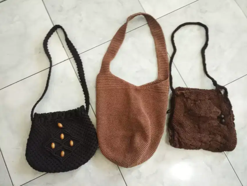 Tas Rajut 3 buah