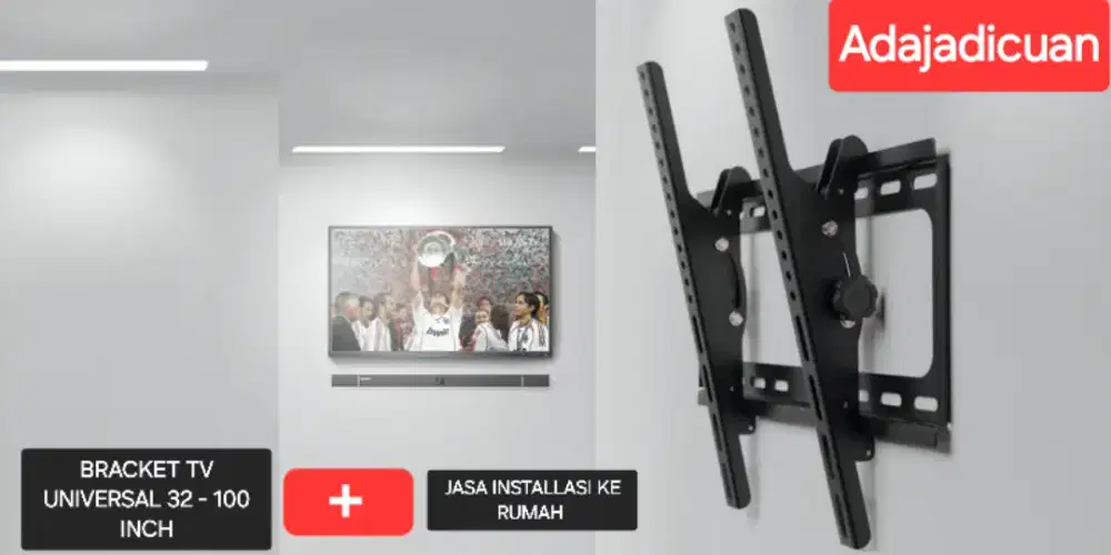 BRACKET TV UNIVERSAL 32 - 85 INCH INCLUDE JASA INSTALLASI