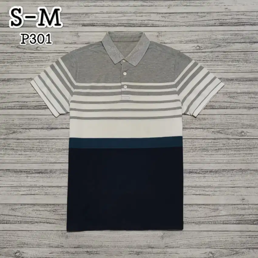 Unbrand Strip Polo Shirt