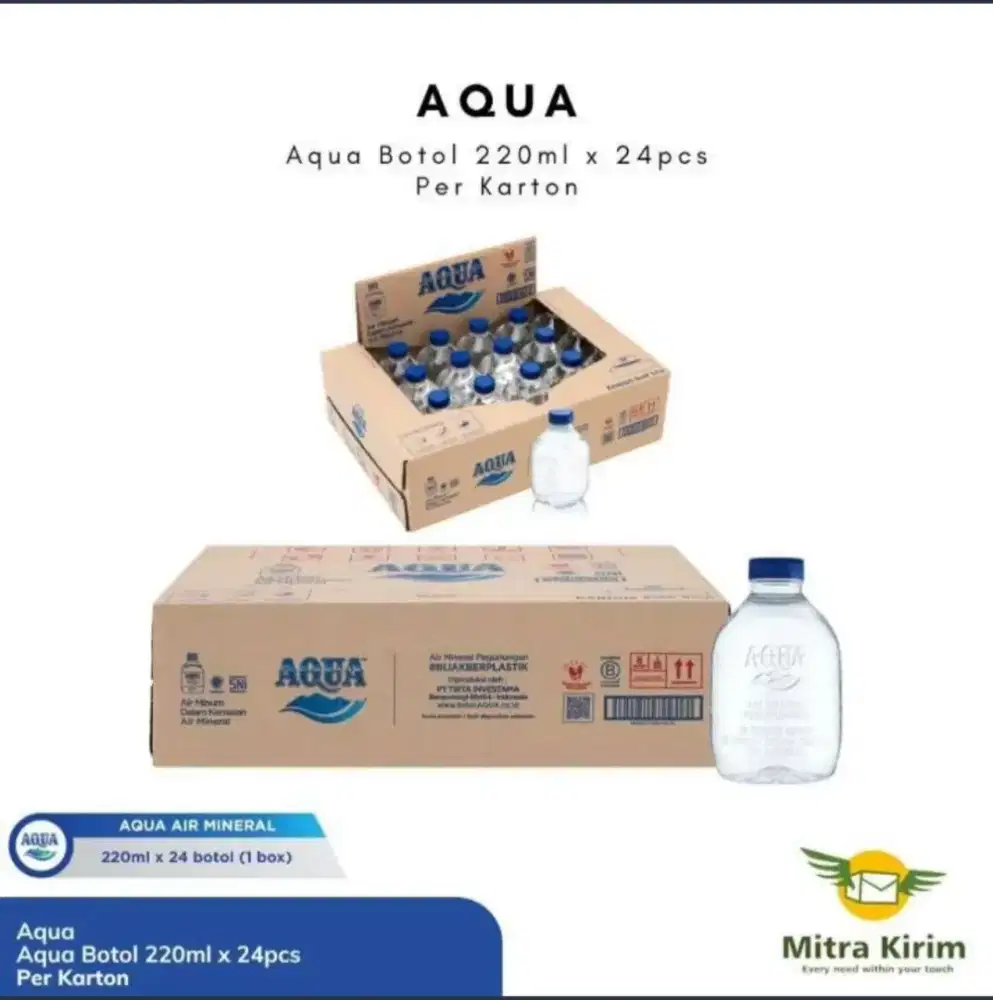 Aqua Cube { 24 Botol 220Ml }