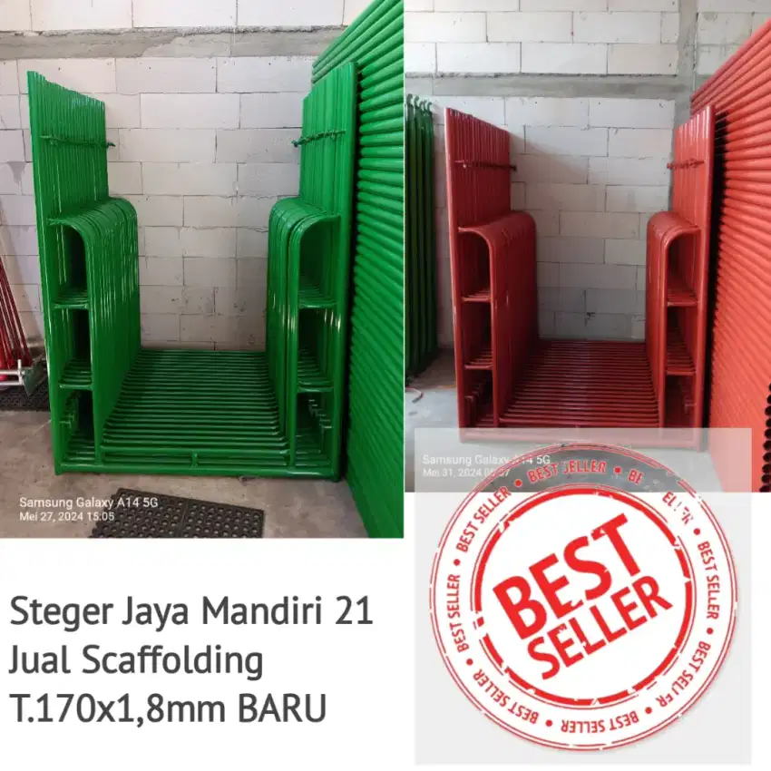 Jual scaffolding kapolding steger andang t.170x1,8mm baru
