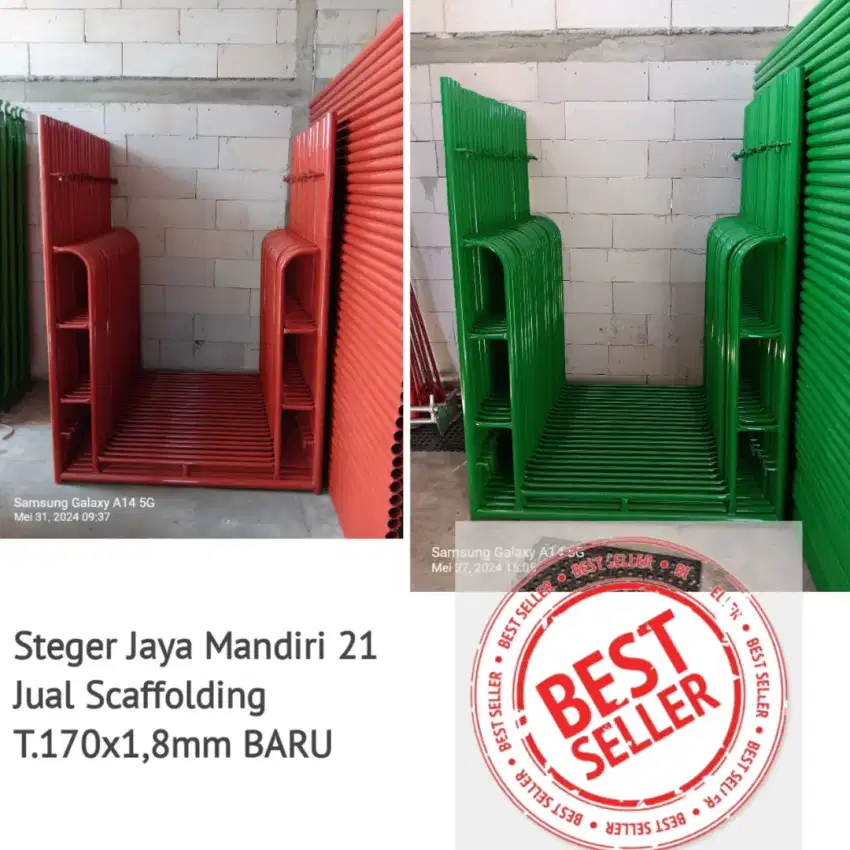 Jual scaffolding kapolding steger andang t.170x1,8mm baru