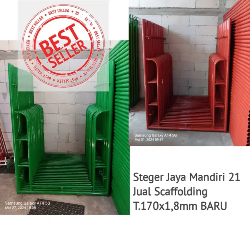 Jual scaffolding kapolding steger andang t.170x1,8mm baru