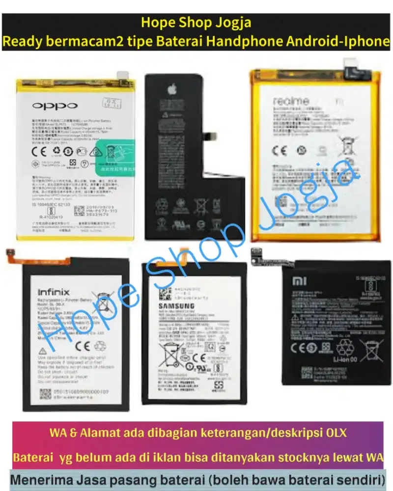 Service HP-Touchscreen-Baterai-LCD OPPO 
F5-F5 Youth-F5+ (PLUS)-A73