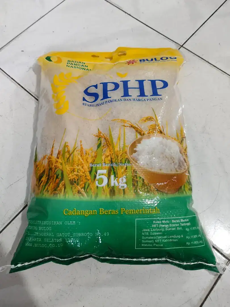 Beras 5 kg kemasan medium