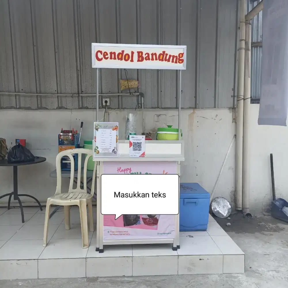 Jual booth belum lama pakai