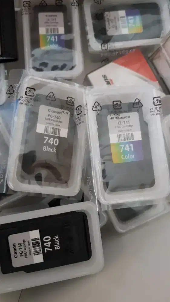 Di cari cartridge Canon tipe 740/741 bekas sekali pakai..