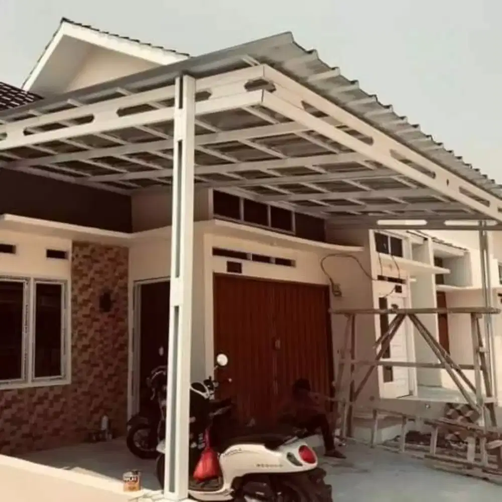 Kanopi atap spandek polos