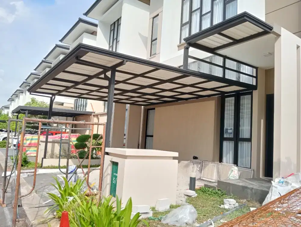 $47 kanopi alderon profil lengkap talang air plat galvanis