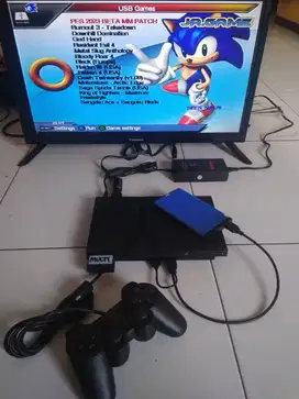 Ps 2 Slim Adaptor Plus Hardisk External 40gb Fullgame 1 Stik Mantap