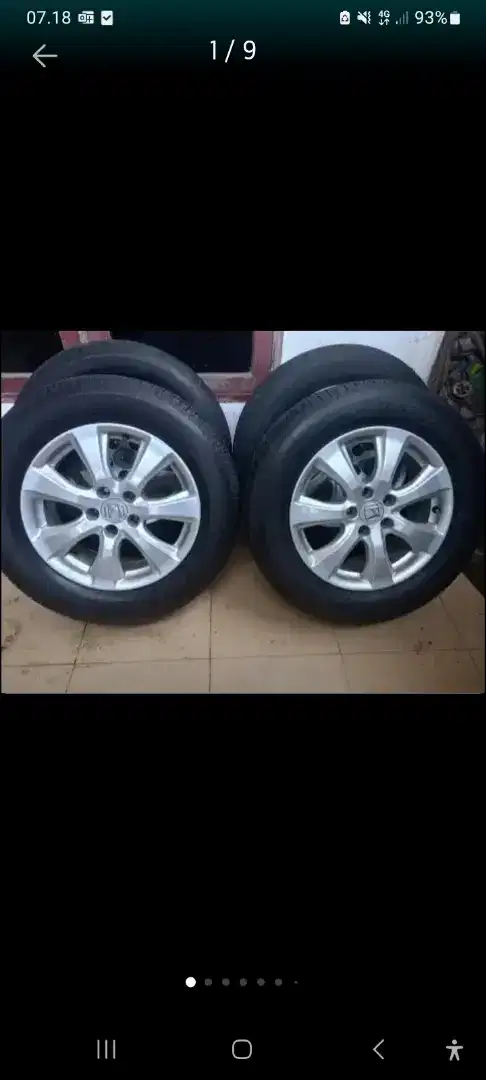 Velg R17 hold 5 beserta ban masih mulus